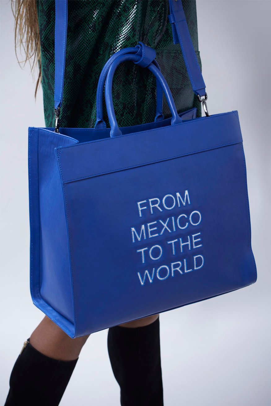 Maxi bolso azul José Sánchez Ugga